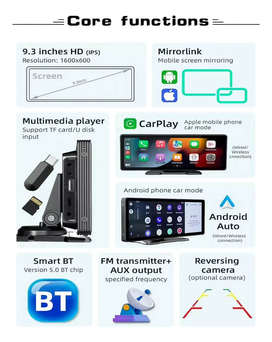 PANTALLA AUTO RADIO GPS 10 PULGADAS ANDROID Y APPLECARPLAY - 2