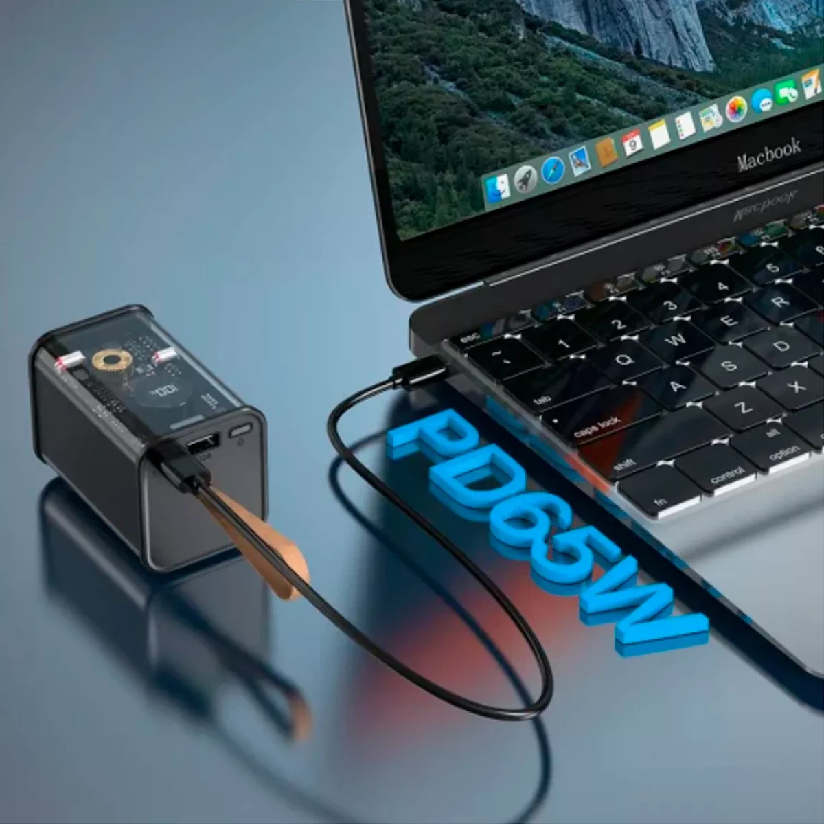 BATERIA PORTATIL 20000MAH POWERBANK GAN 65W - 3
