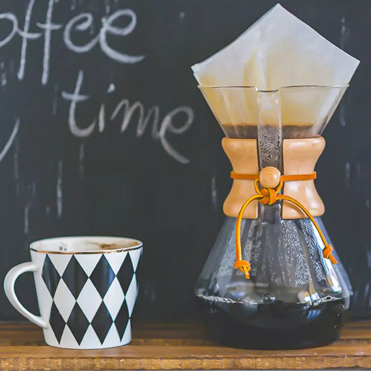 CAFETERA TIPO CHEMEX POUR OVER POR GOTEO VIDRIO PARA VERTER - 4