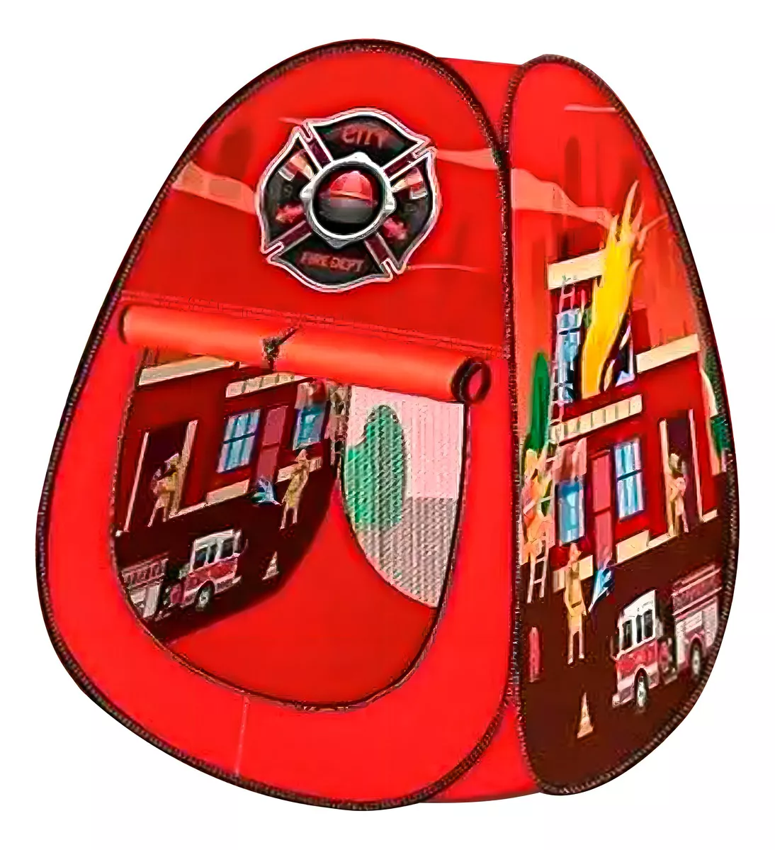 CARPA INFANTIL PISCINA 100 PELOTA BOMBEROS JUEGO NIÑOS COLOR BOMBERO - 1