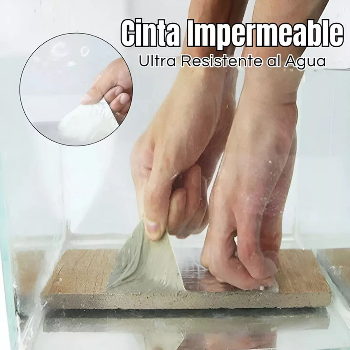 CINTA SELLADOR TECHO BUTILO GOTERA IMPERMEABLE 150MM X 10MTS - 2