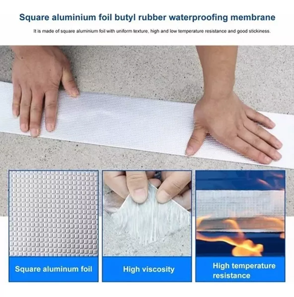 CINTA SELLADOR TECHO BUTILO GOTERA IMPERMEABLE 150MM X 10MTS - 5
