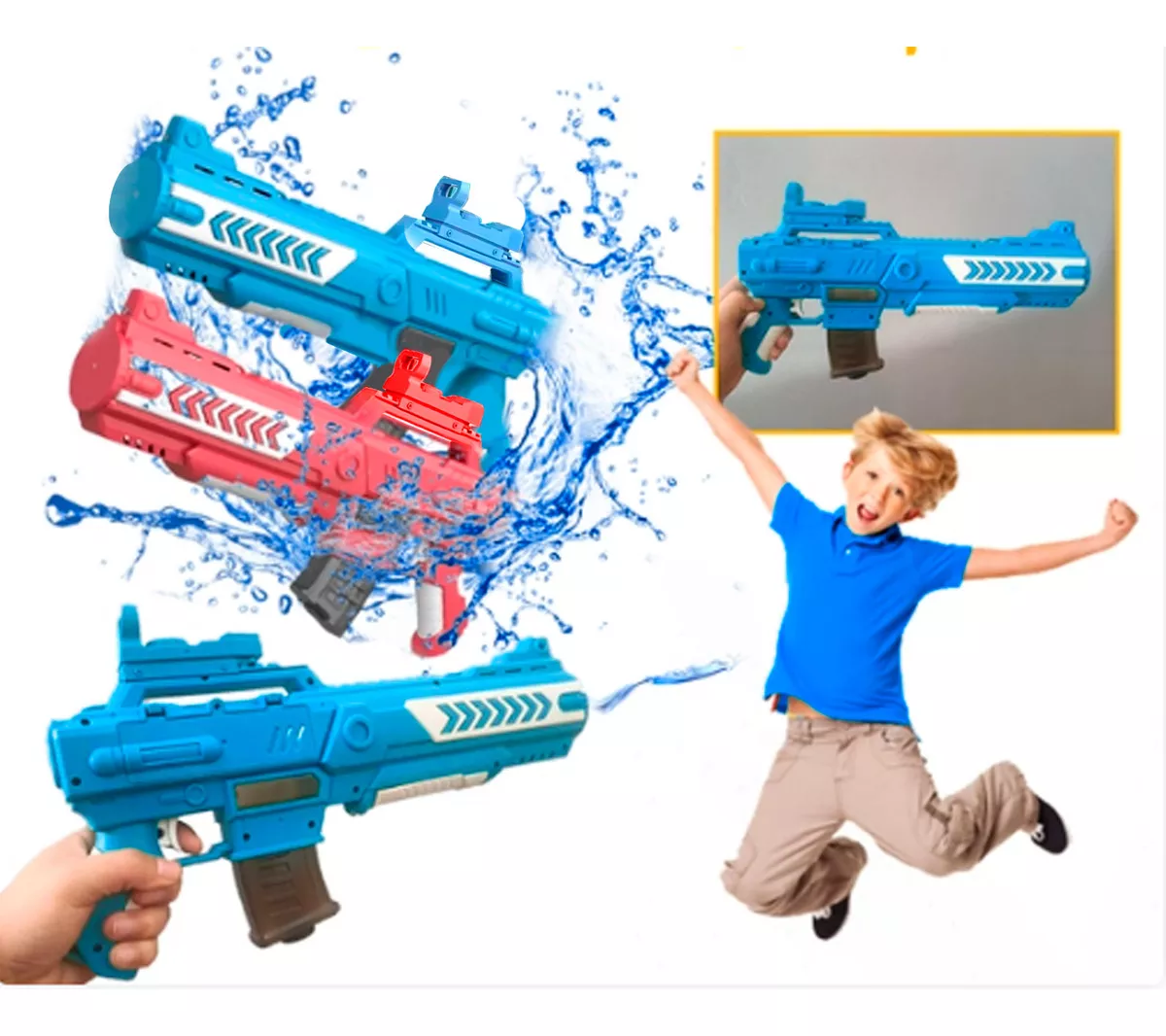 PISTOLA LANZA AGUA ASPOR INALÁMBRICA DE ASALTO AUTOMÁTICA - 5