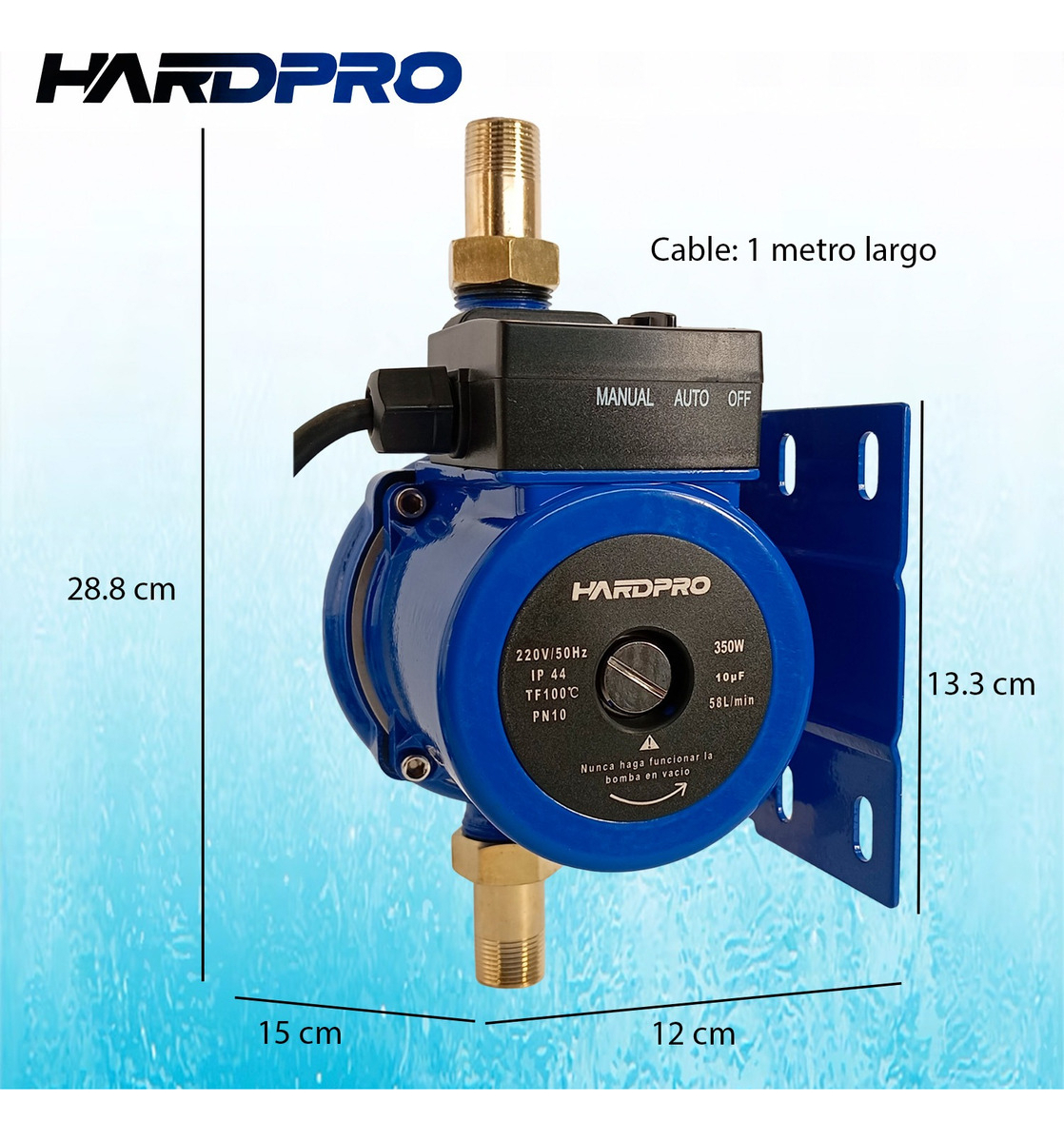 BOMBA PRESURIZADORA AGUA 58 L/MIN 350 W - 3