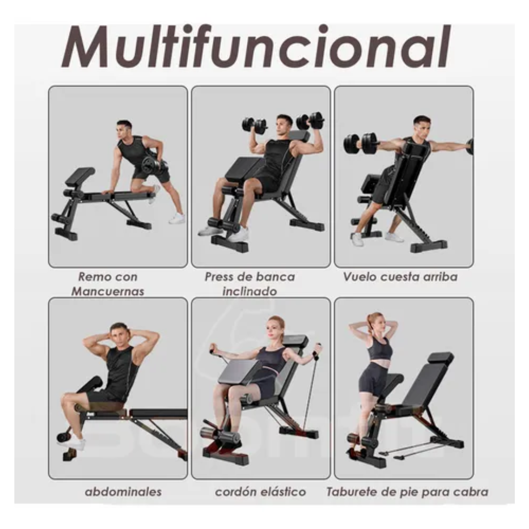 PRESS BANCA 7 NIVELES MULTIFUNCIONAL PLEGABLE 16EN1 - 5