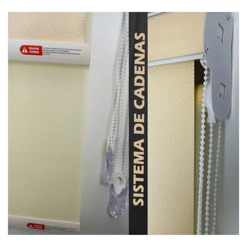 CORTINA ROLLER BLACKOUT DOBLE VISILLO CENEFA 120X200 - 7