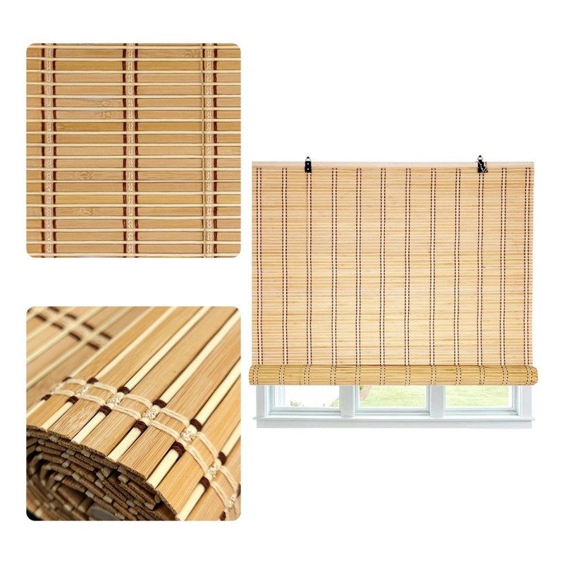 CORTINA PERSIANA BAMBU ROLLER UNICOLOR 90X150CM - 1