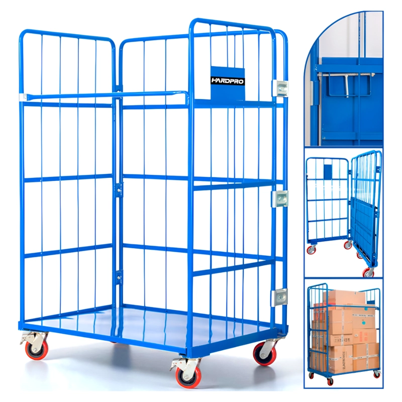 CARRO PICKING PARA BODEGA PLEGABLE ACERO 500KG - 1