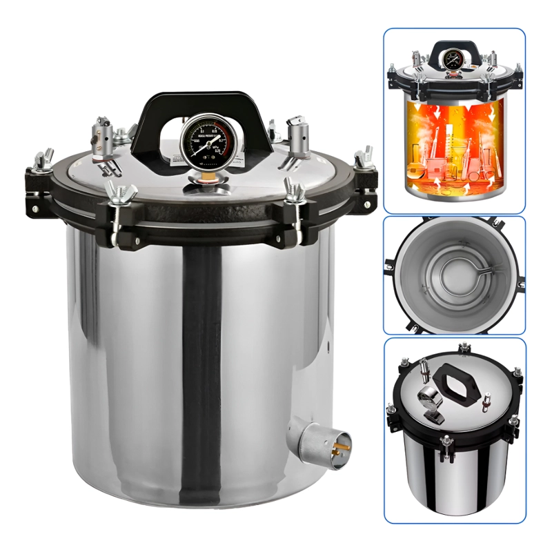 ESTERILIZADOR AUTOCLAVE VERTICAL ACERO INOX GRADO MEDICO - 1