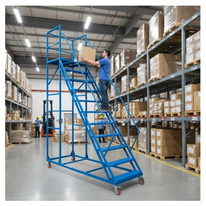 ESCALERA INDUSTRIAL HARDPRO TIPO AVION 10 PELDAÑOS 550KG - 7