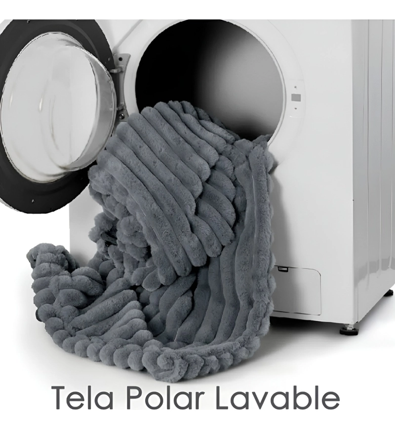 CAMA PARA PERRO LAVABLE ANTIDESLIZANTE Y TELA POLA 106X76CM - 7