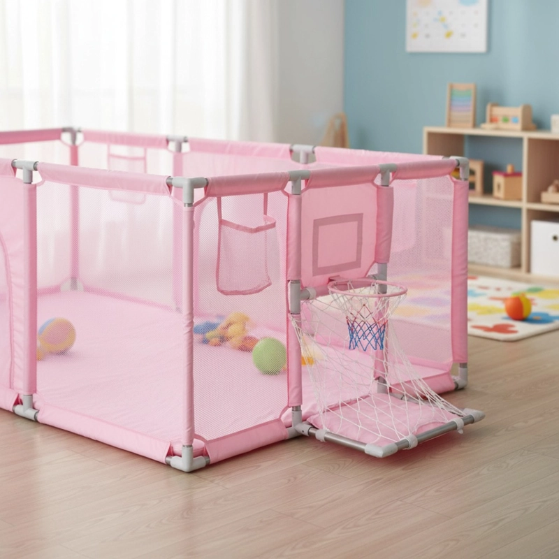 CORRAL BEBE INFANTIL 3EN1 JUEGO MALLA TELA OXFORD 180X120CM VARIOS COLORES - 10