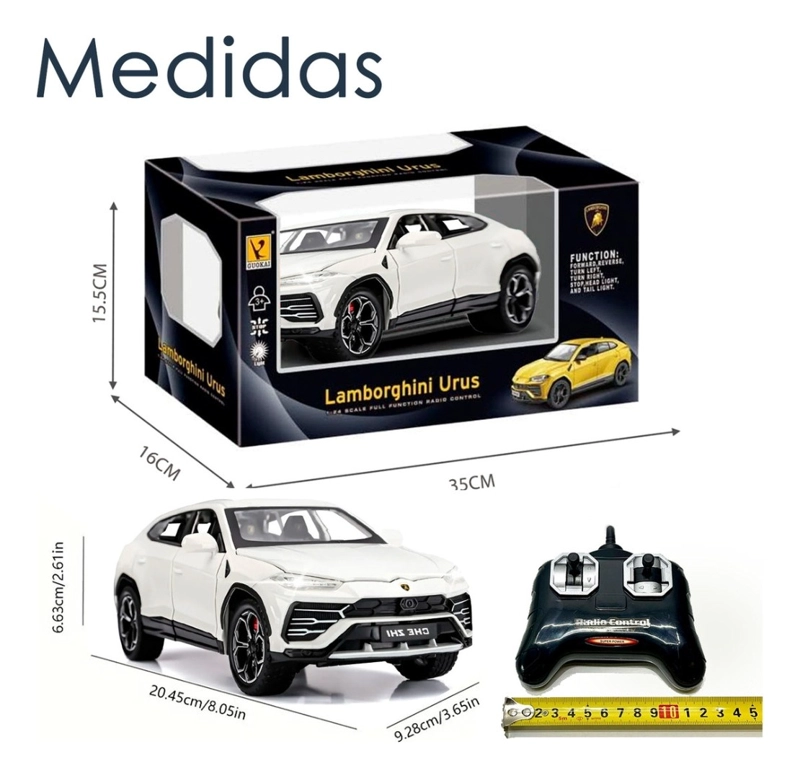 AUTO CONTROL REMOTO LAMBORGHINI URUS DEPORTIVO LUCES 2.4GHZ - 10