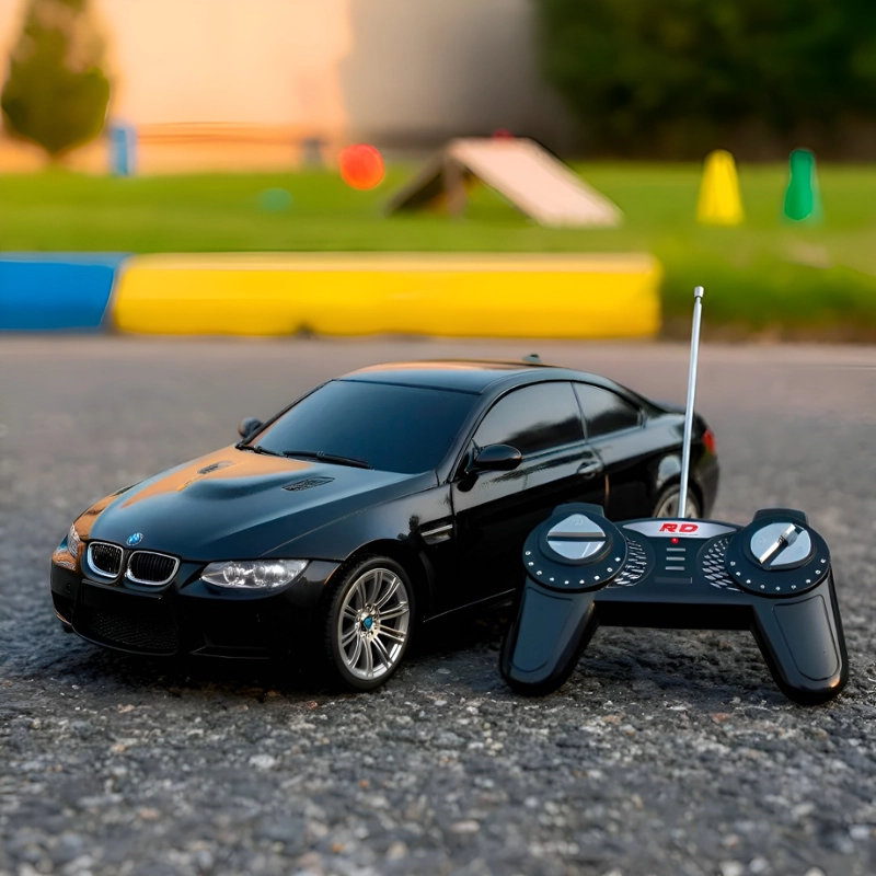 AUTO CONTROL REMOTO BMW M3 1:18 LUCES DEPORTIVO RECARGABLE - 1