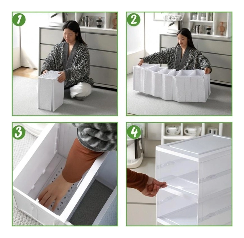 MUEBLE ZAPATERO PLEGABLE ORGANIZADOR 6 NIVELES ZAPATO - 6