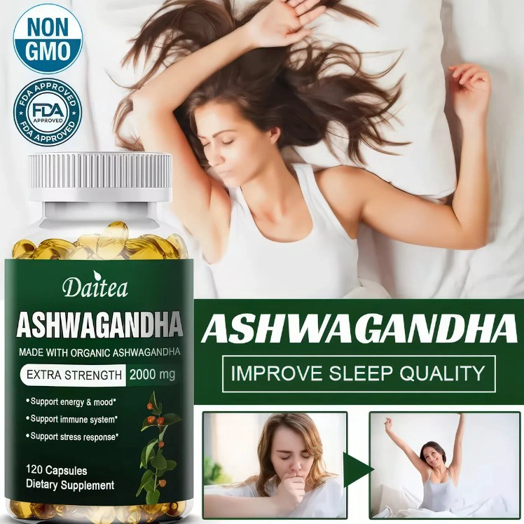 ASHWAGANDHA ORGANICA 2000 MG EXTRA FUERTE 120 CAPSULAS SIN SABOR - 2