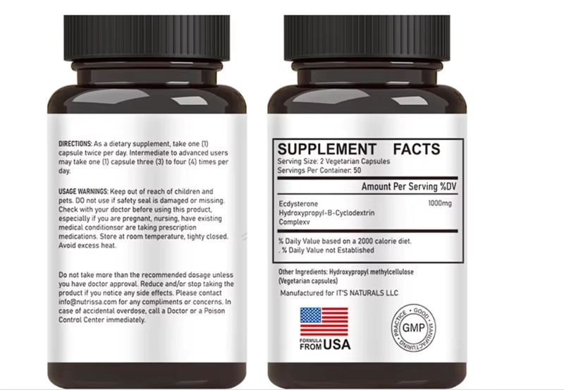 ECDISTERONA B METABOLISMO QUEMADOR GRASA GANA MUSCULO 120CAPS - 2