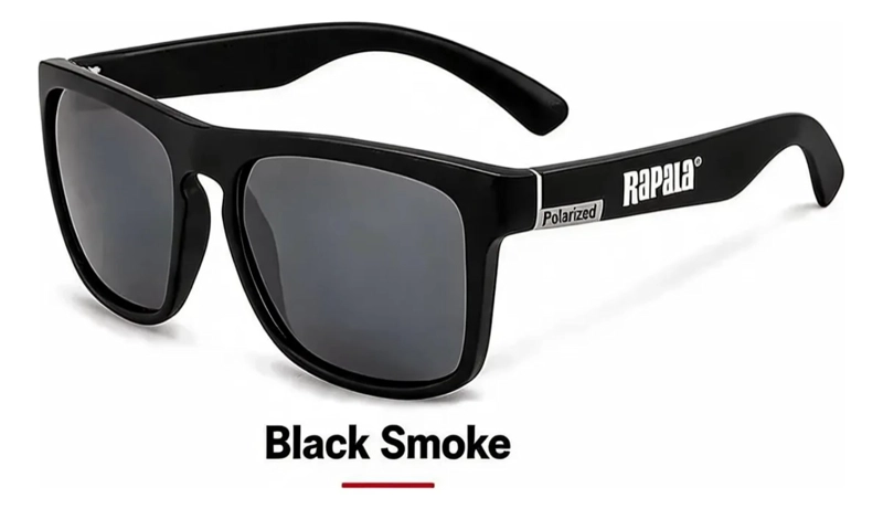 LENTES GAFAS DE SOL RAPALA NEGROS BLACK SMOKE PESCA MATTE NEGRO - 1