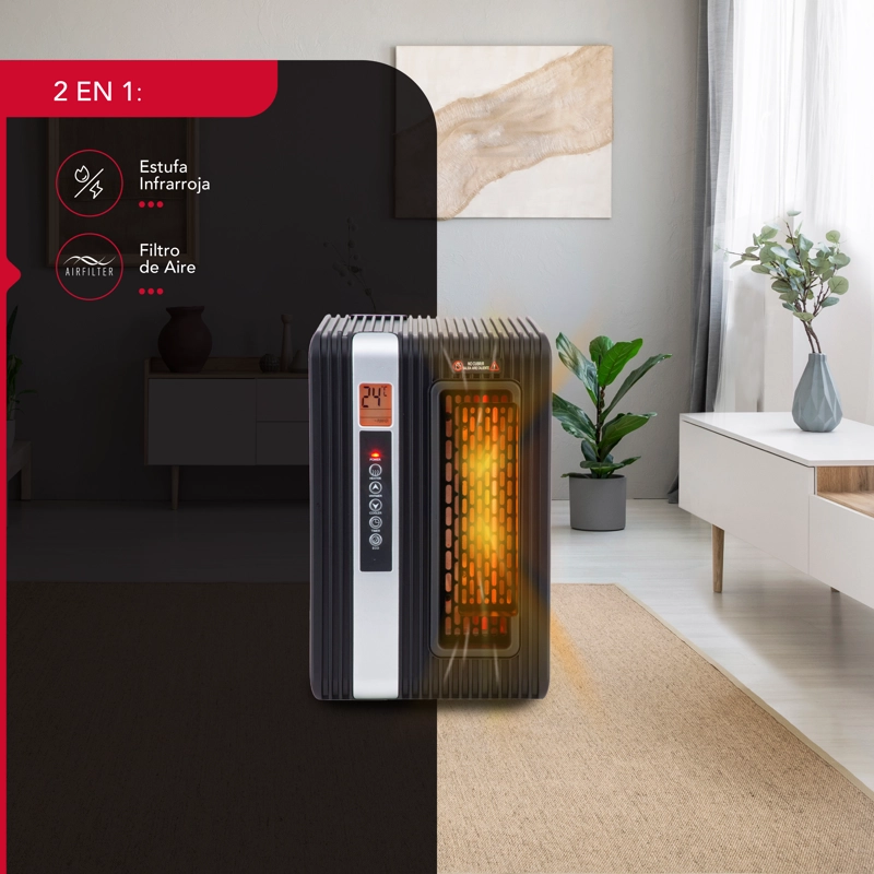 ESTUFA INFRARROJA THORBEN 1500 W 2 EN 1 THOR MINI - 2