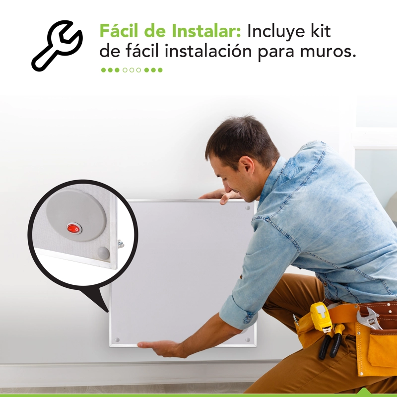 PANEL CALEFACTOR 370 W BAJO CONSUSMO | Hasta 10 m² - 6