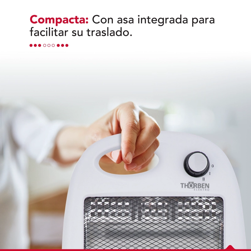 Estufa Electrica 2 potencias Thor Carbon Heat 800 - 6