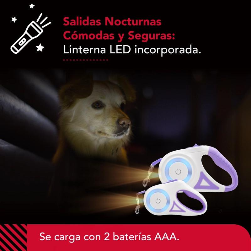 CORREA LUMINOSA THOR LIGHT LEASH M - 4
