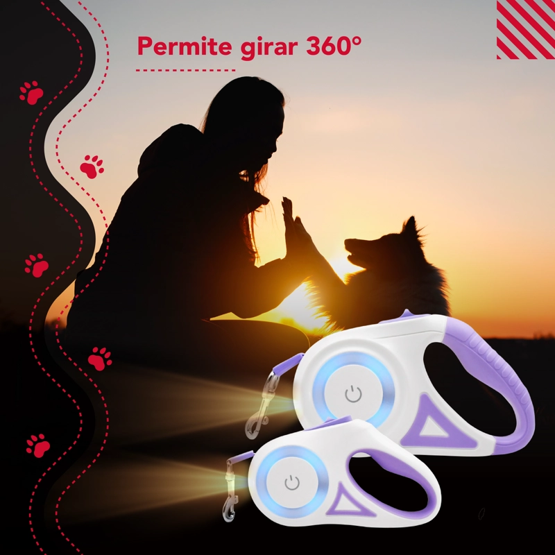 CORREA LUMINOSA THOR LIGHT LEASH M - 6