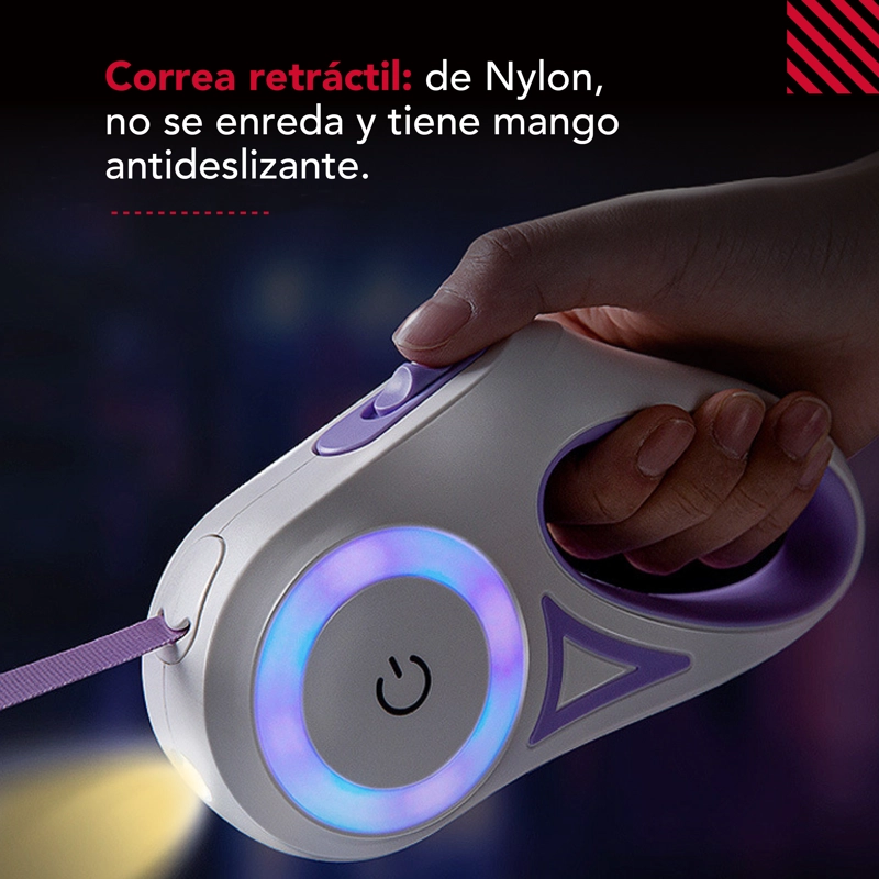 CORREA LUMINOSA THOR LIGHT LEASH M - 7