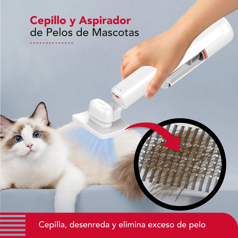 CEPILLO Y ASPIRADORA THOR CORDLESS USB PET VAC - 3