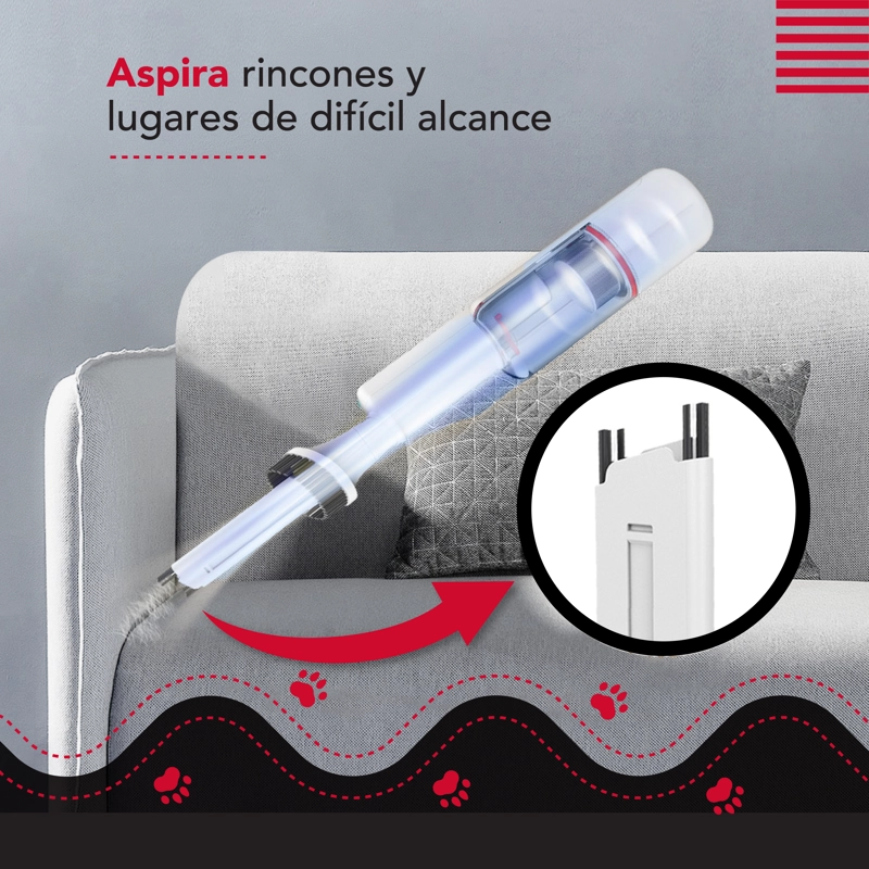 CEPILLO Y ASPIRADORA THOR CORDLESS USB PET VAC - 7