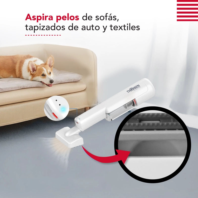 CEPILLO Y ASPIRADORA THOR CORDLESS USB PET VAC - 9