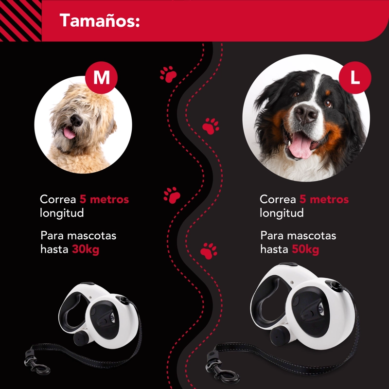CORREA LUMINOSA THOR USB LIGHT LEASH PLUS M - 7