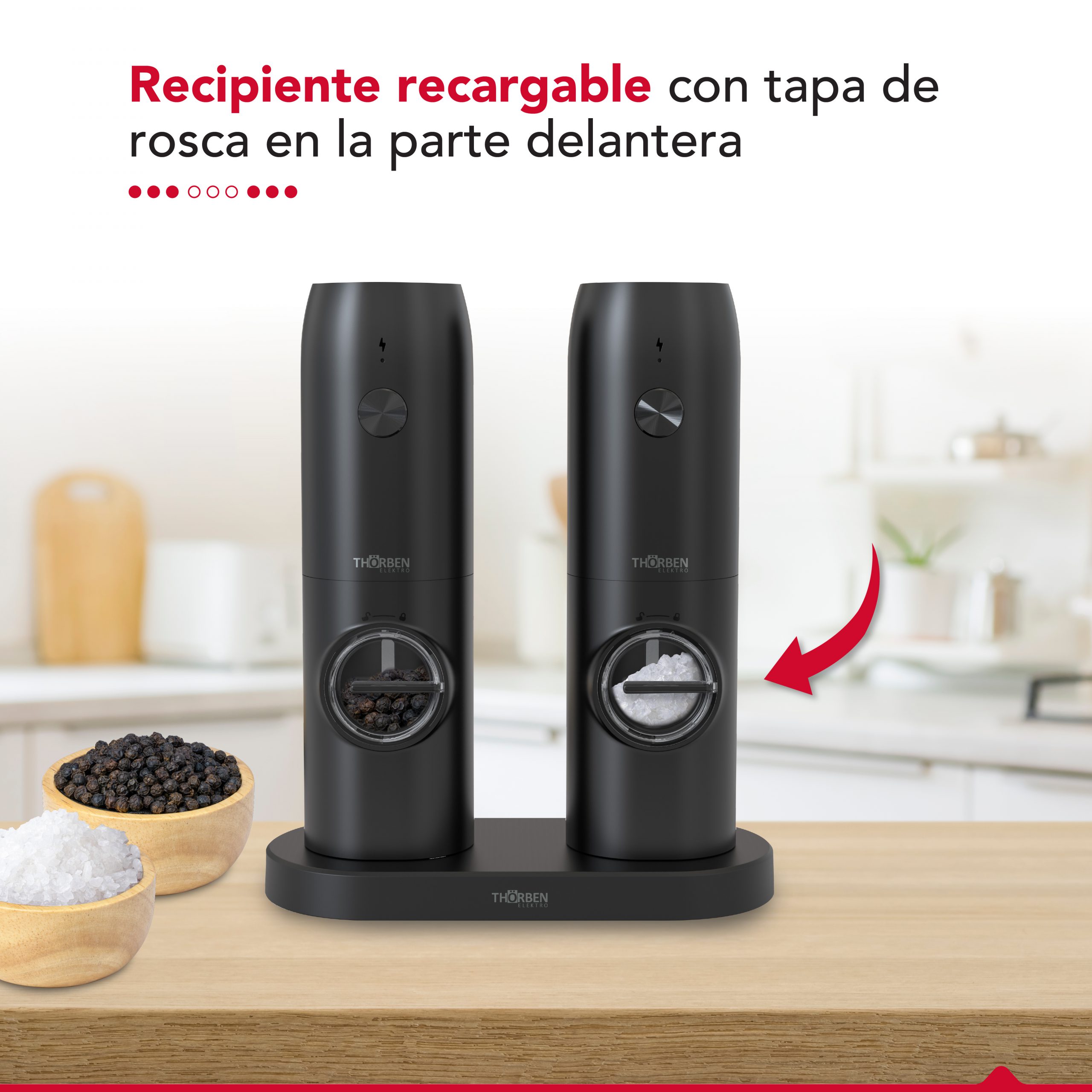 MOLINILLO DE ESPECIAS THOR USB GRINDER SET - 6