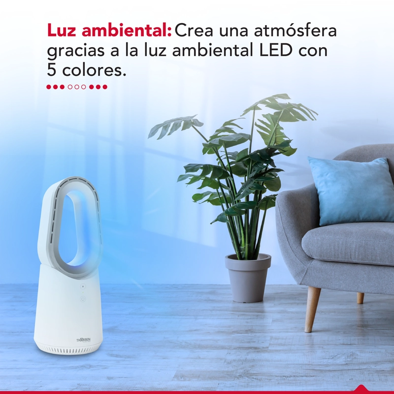VENTILADOR THORBEN & CALEFACTOR SIN ASPAS THOR BLADELESS PRO - 5