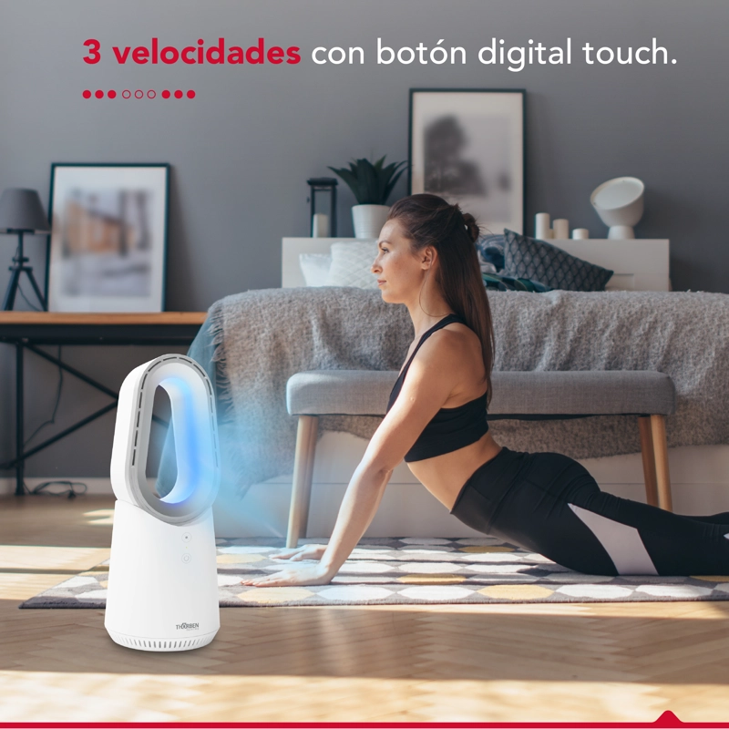 VENTILADOR THORBEN & CALEFACTOR SIN ASPAS THOR BLADELESS PRO - 6