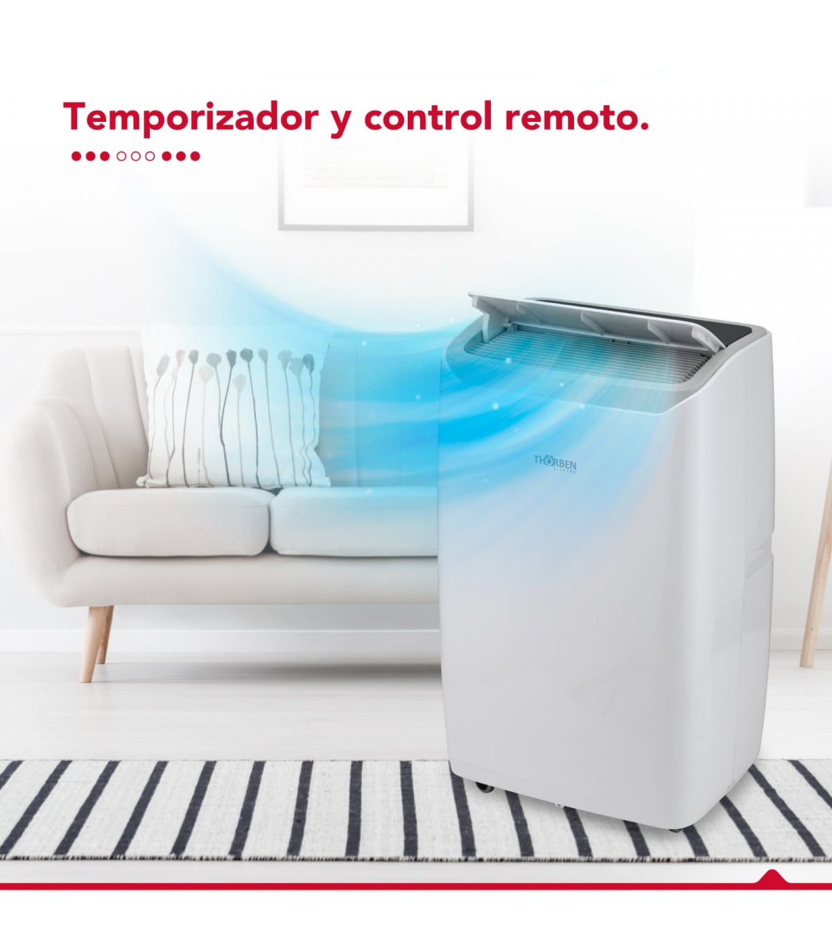 AIRE ACONDICIONADO PORTÁTIL PAC 3EN1 12000 BTU SOLO FRIO - 7