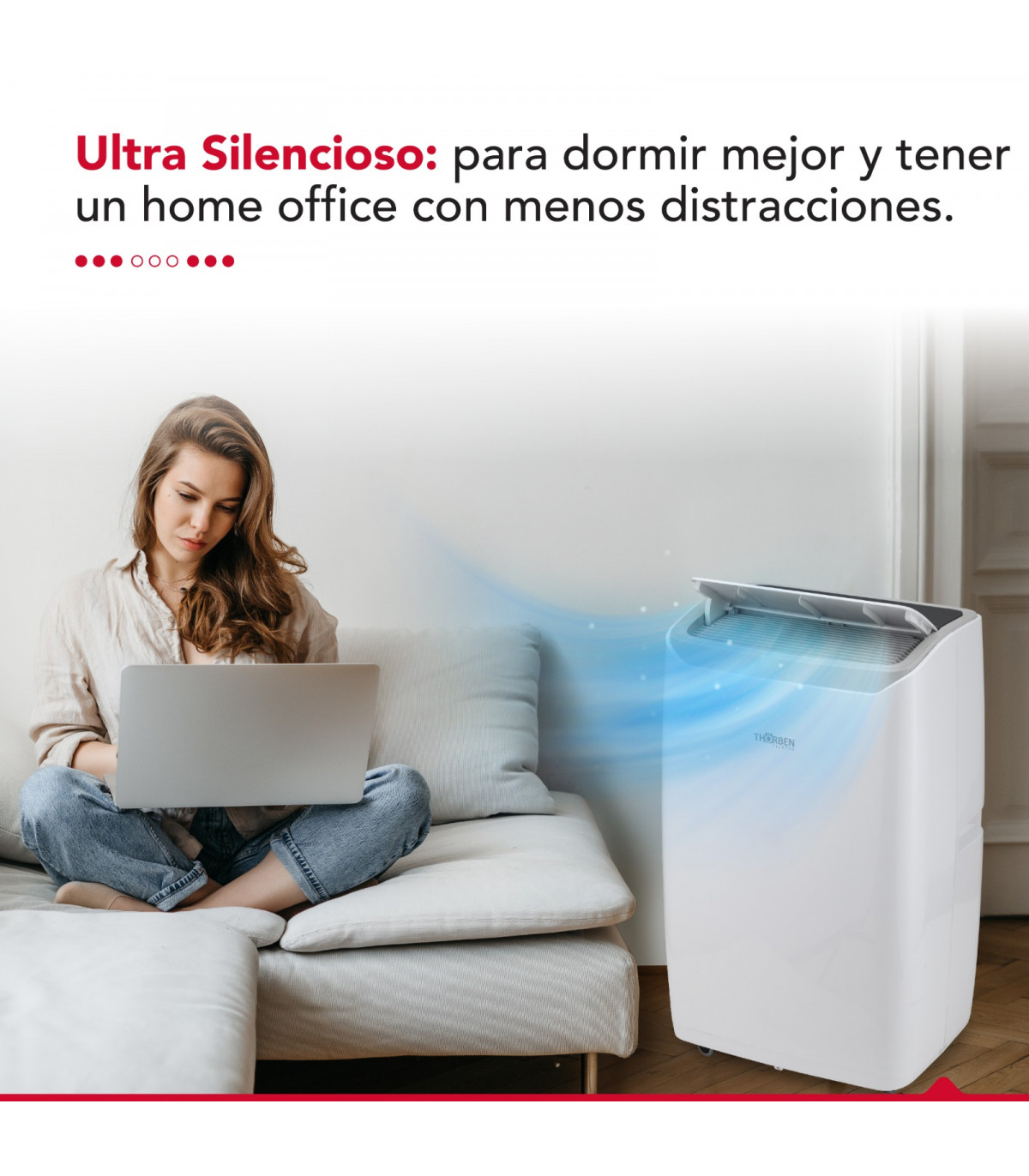 AIRE ACONDICIONADO PORTÁTIL PAC 3EN1 12000 BTU SOLO FRIO - 8