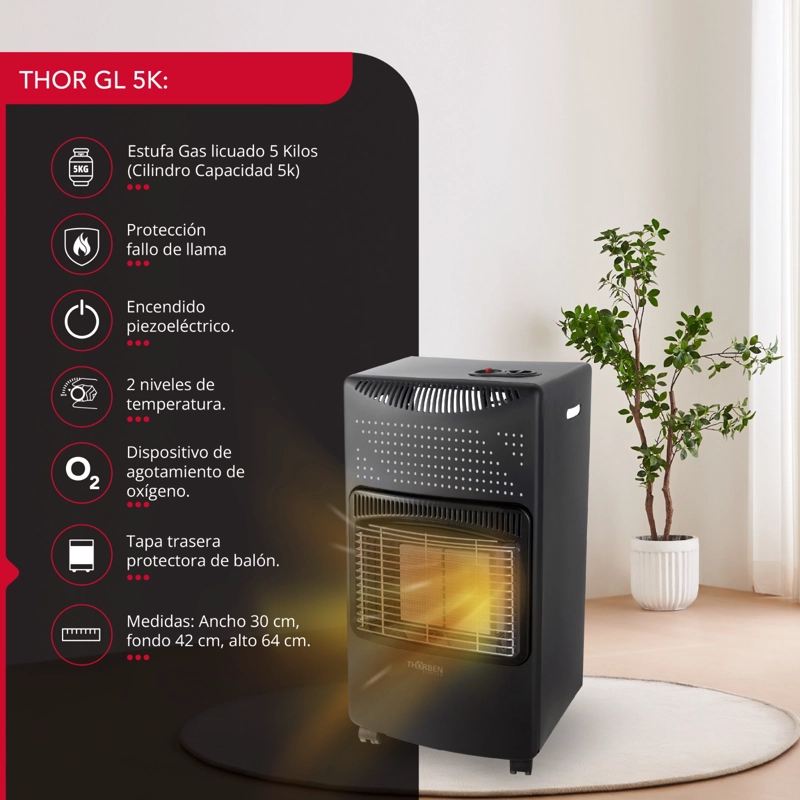 ESTUFA A GAS THOR GL 5K - 8