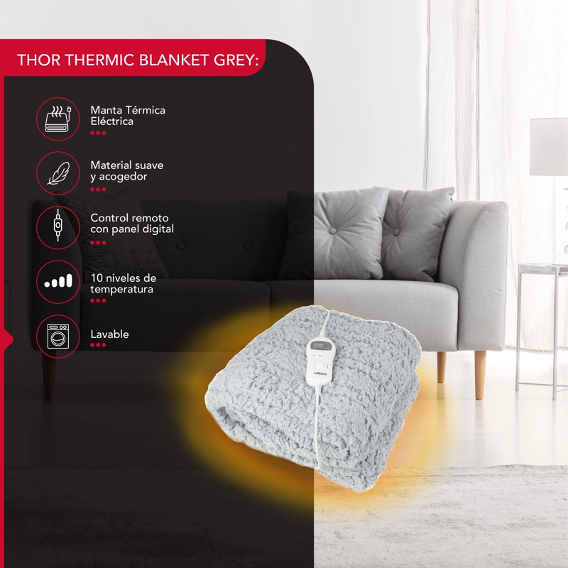 MANTA TE RMICA THOR THERMIC BLANKET GREY - 2