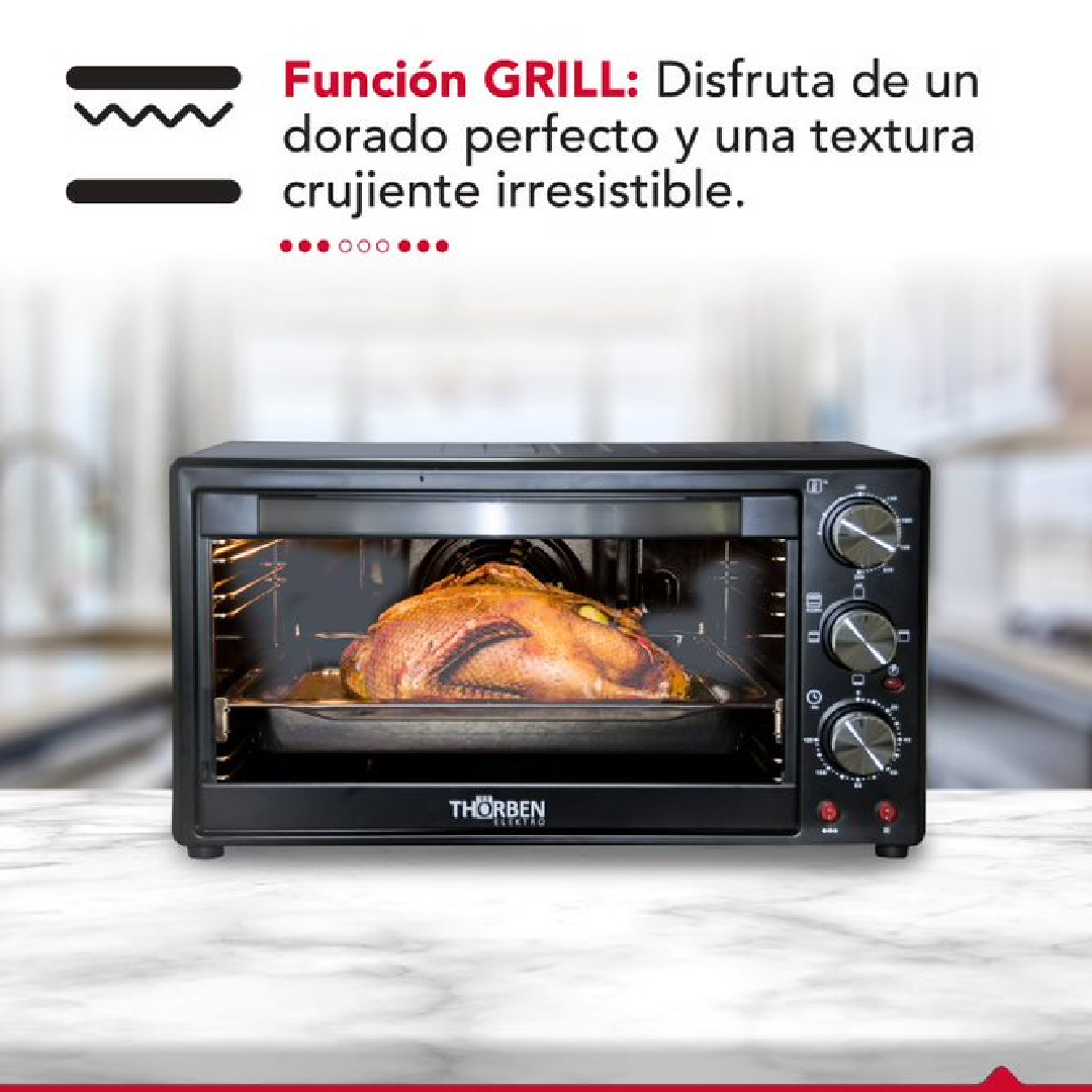 Horno Eléctrico 60L 2200W Thor Magnum Oven 60 - 8