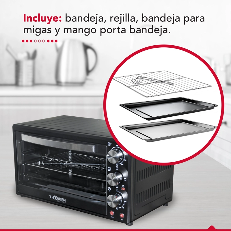 HORNO ELECTRICO 60L 3 MODOS THOR MAGNUM OVEN - 9