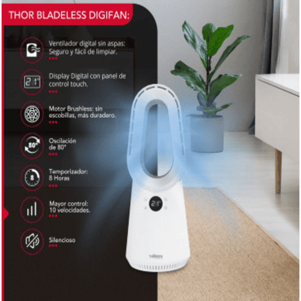VENTILADOR SIN ASPAS THOR BLADELESS DIGIFAN - 3