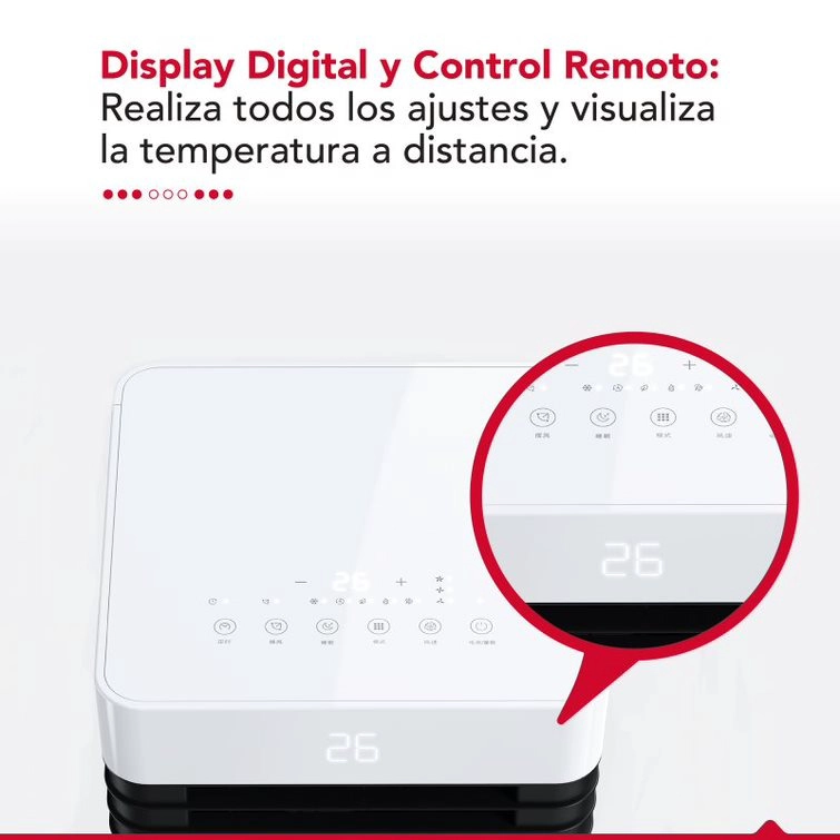 AIRE ACONDICIONADO PORTATIL FRIO THOR PAC 3EN1 8000 BTU - 4