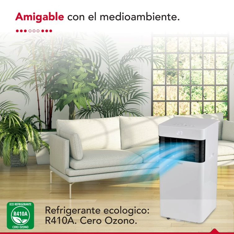 AIRE ACONDICIONADO PORTATIL FRIO THOR PAC 3EN1 8000 BTU - 5
