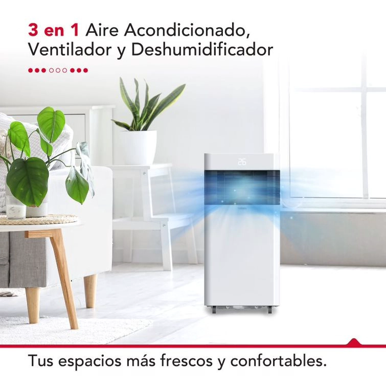 AIRE ACONDICIONADO PORTATIL FRIO THOR PAC 3EN1 8000 BTU - 6