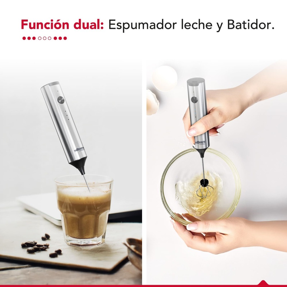 ESPUMADOR DE LECHE THOR USB DUAL MILK FROTHER - 8