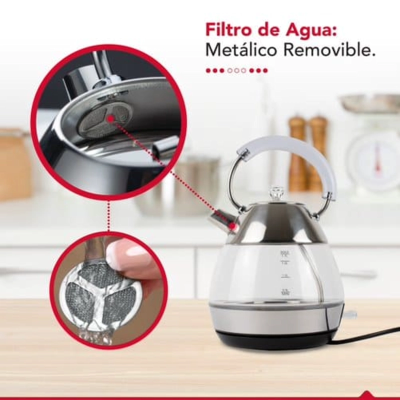 HERVIDOR ELEGANTE 1,7L THOR DIAMOND DESIGN - 5