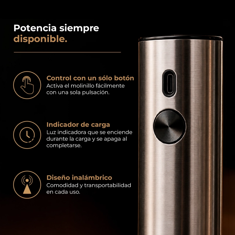 MOLEDOR DE ESPECIAS THOR USB DELUXE GRINDER SET - 3