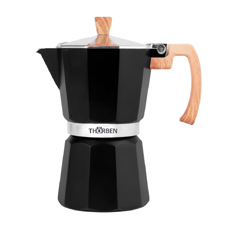 CAFETERA MOKA THOR MOKA MILANO DE 9 TAZAS NEGRO - 10