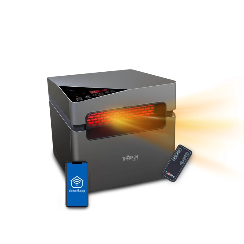 ESTUFA INFRARROJA 2 EN 1 THOR SILVER 1500 WIFI - 1